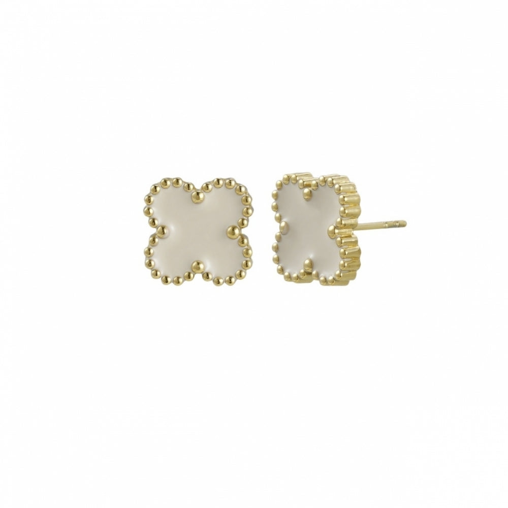 Clover Enamel Øredobber