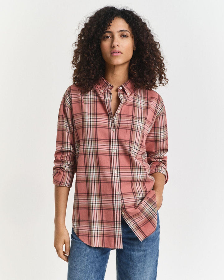 Checked Flannel Bluse