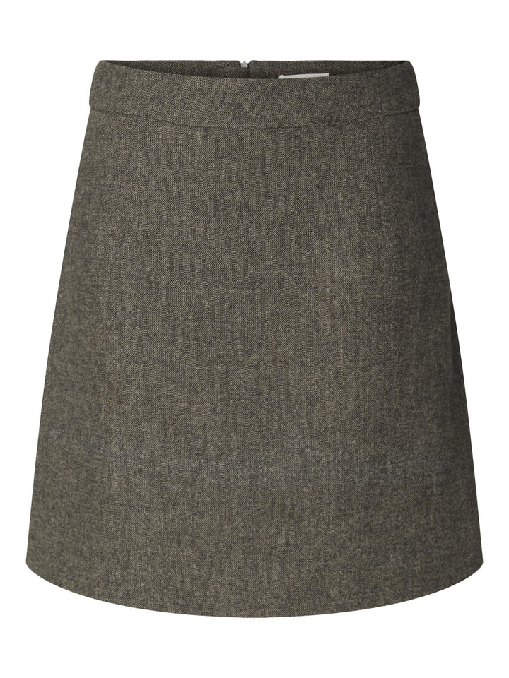 Slwreeda Wool Blend Short Skirt