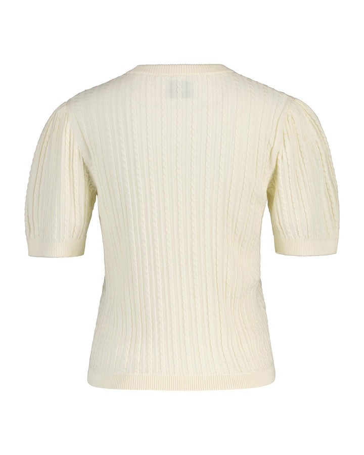 Cotton Cable C-Neck Ss