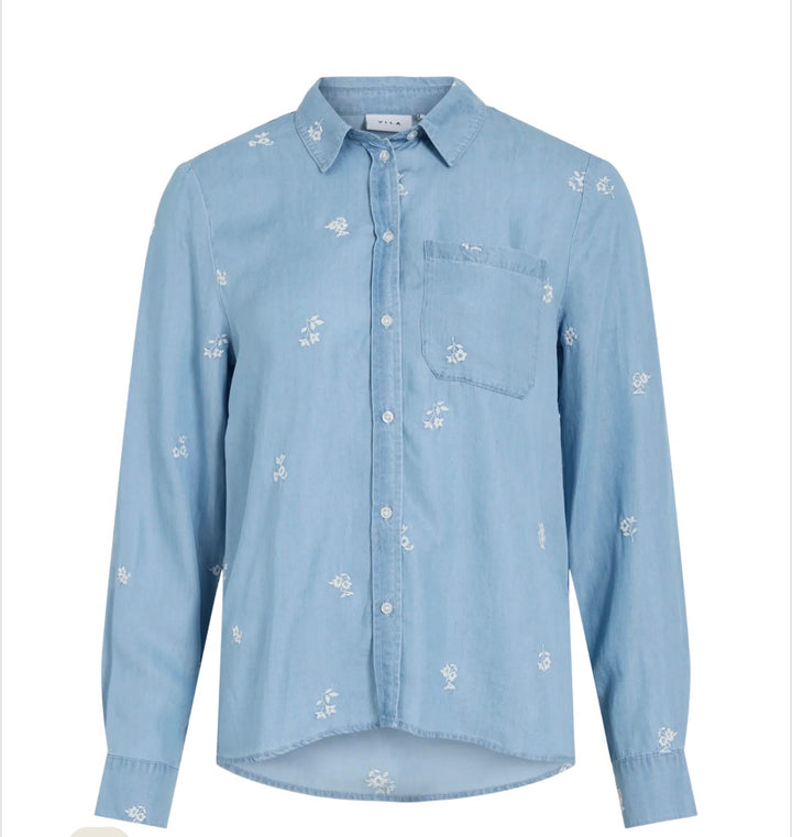 Vitea Emb Denim Shirt