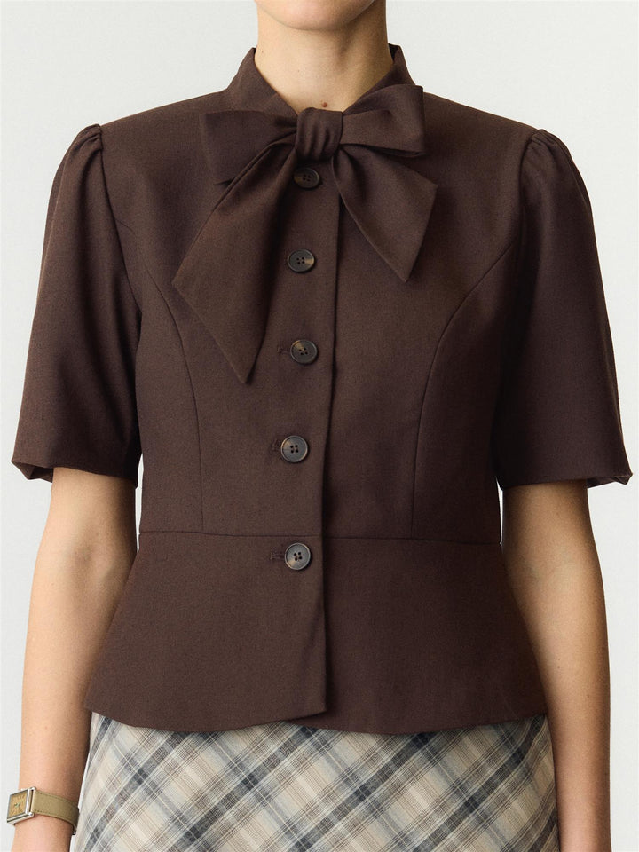 Yasriu 2/4 Scarf Blazer