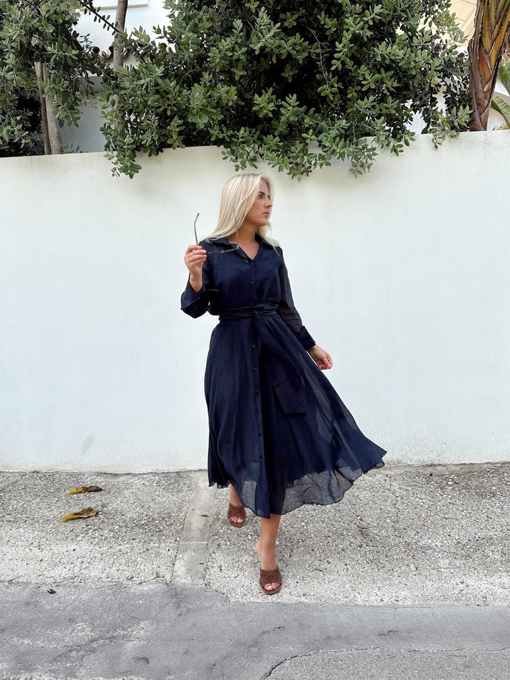 Solid Long Dress