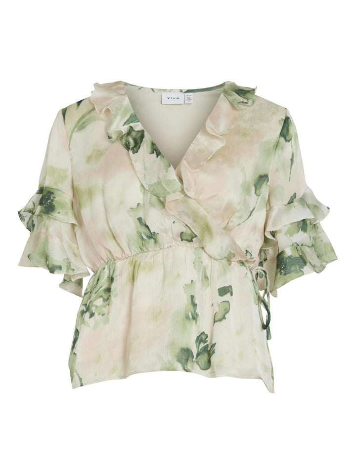 Vimolina  2/4 Wrap Bluse