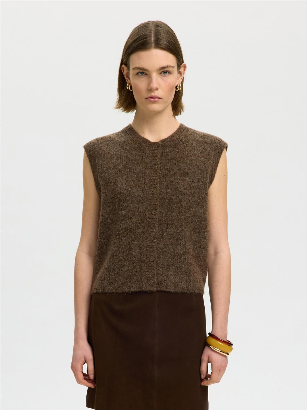 Slwlulu Button O-Neck Vest