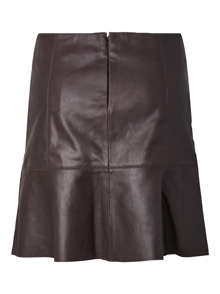 Yascolly Naplon Leather Skirt