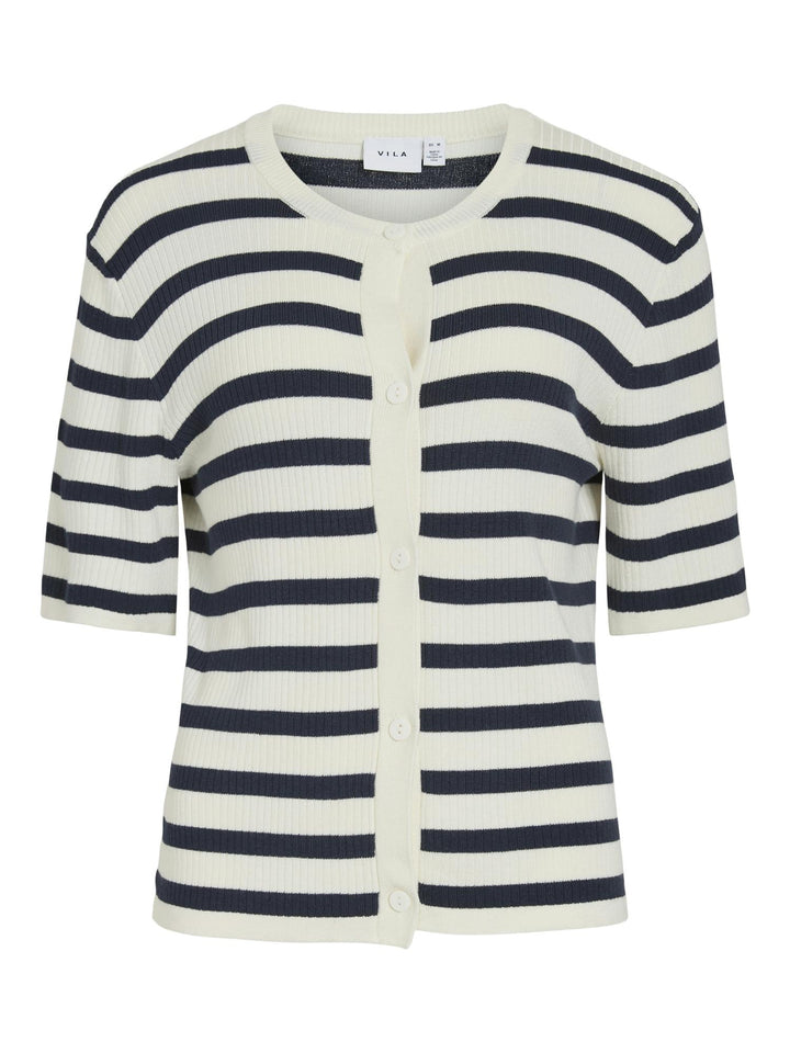 Vizicha 2/4 Button Stripe Cardigan