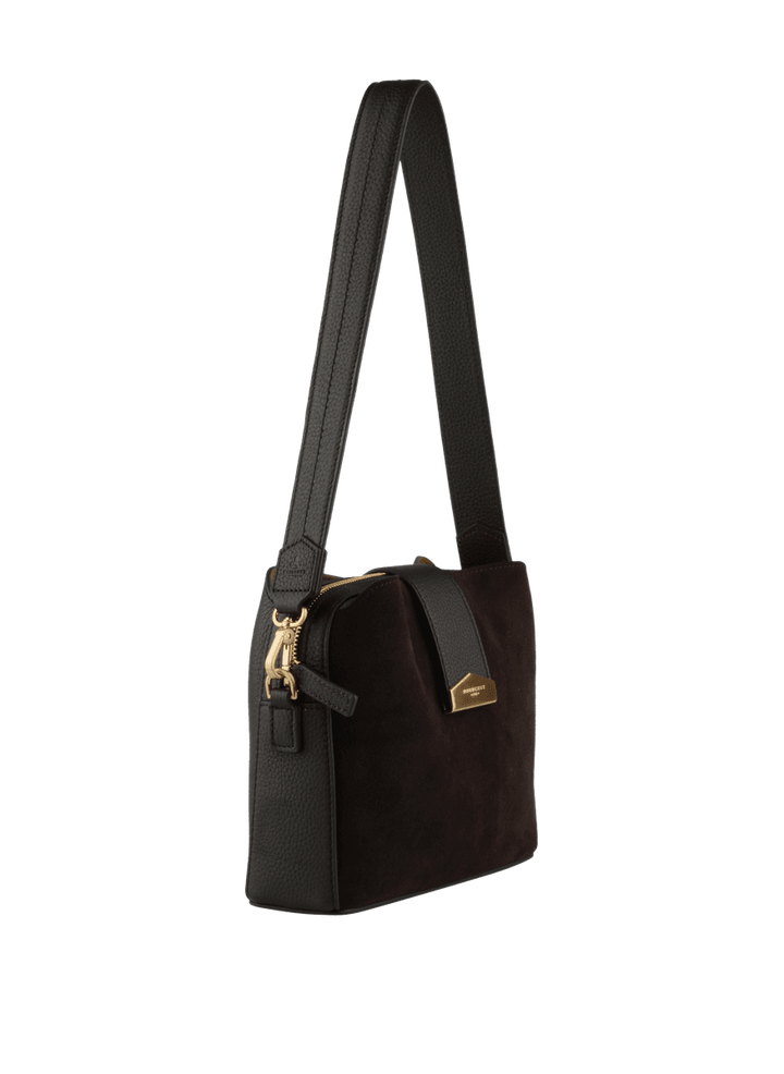 Cavalcade Suede Crossbody Medium Marron