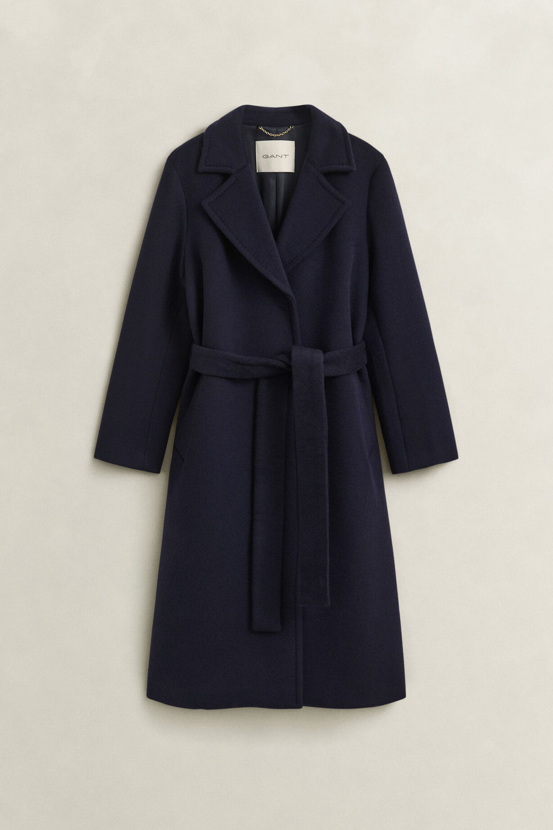 Belted Wool Blend Coat