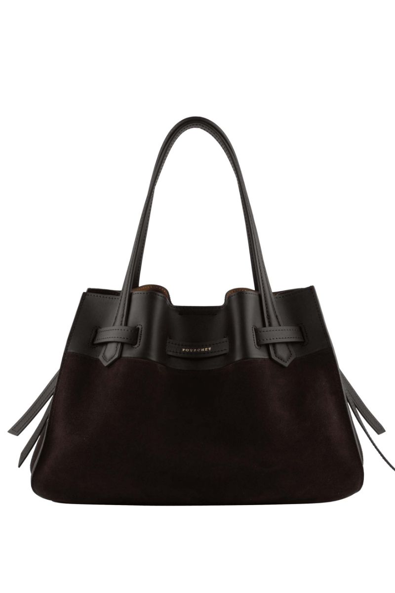 Suede Leather Large Size Satchel Bag