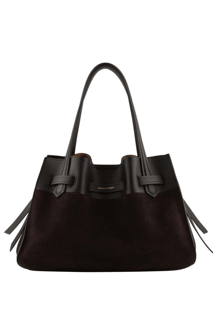 Suede Leather Large Size Satchel Bag