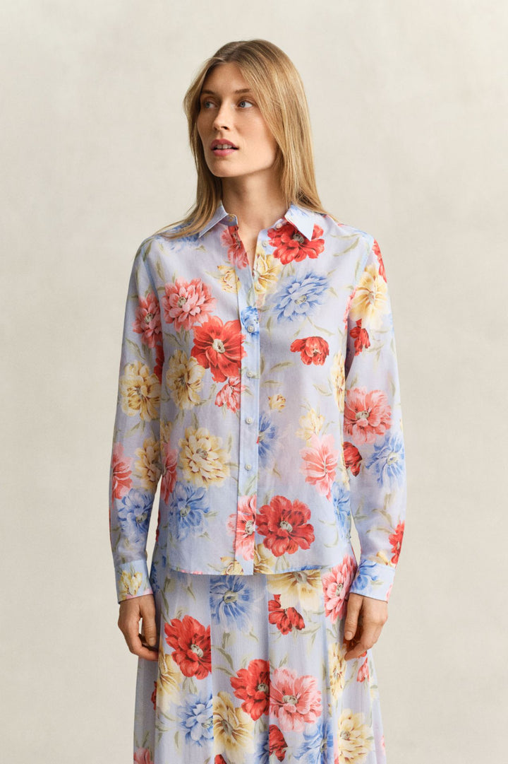 Floral Print Bluse