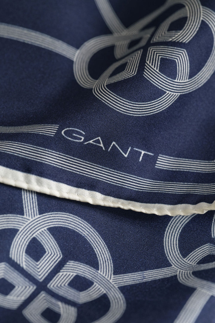 Monogram print silke Skjerf
