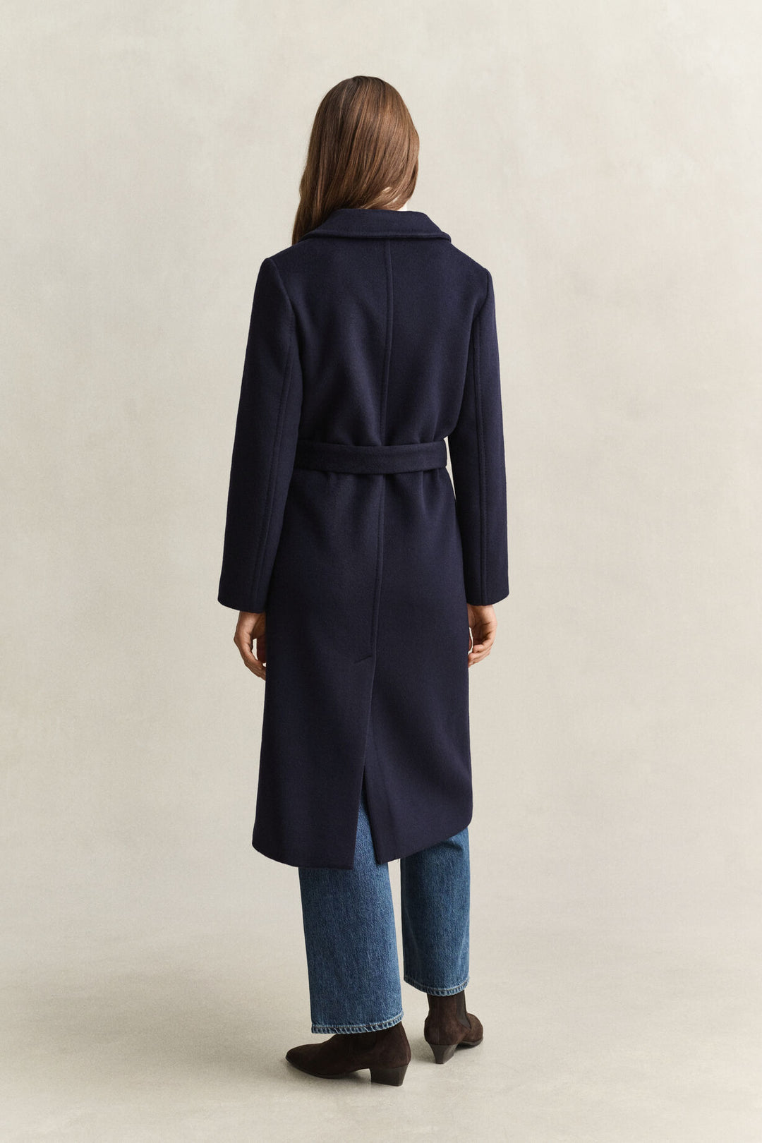 Belted Wool Blend Coat