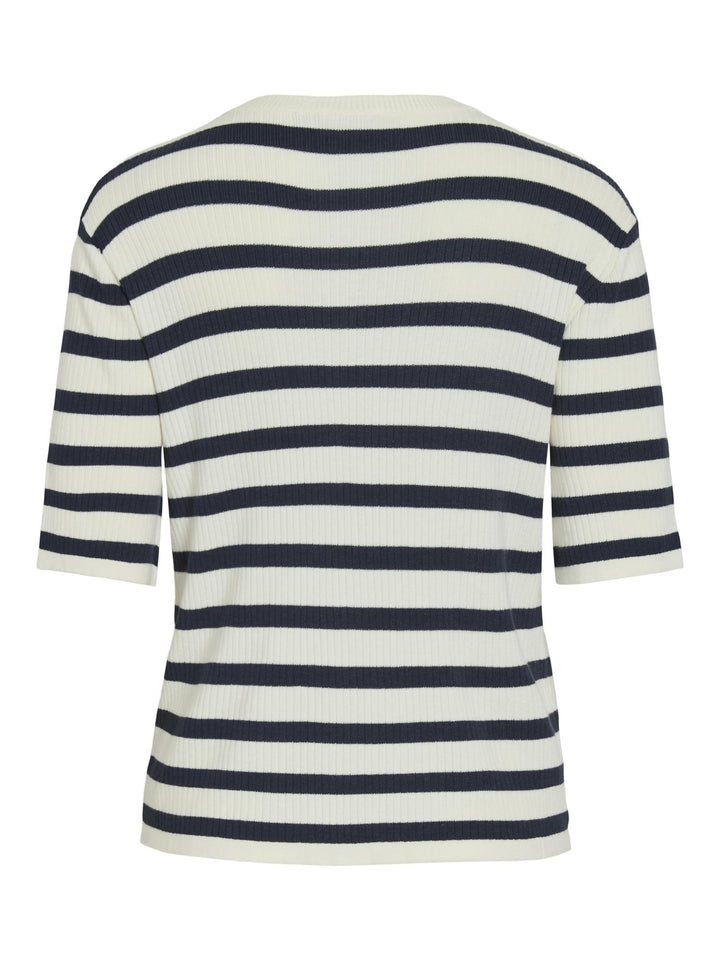 Vizicha 2/4 Button Stripe Cardigan