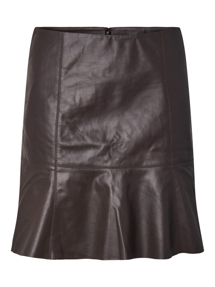 Yascolly Naplon Leather Skirt