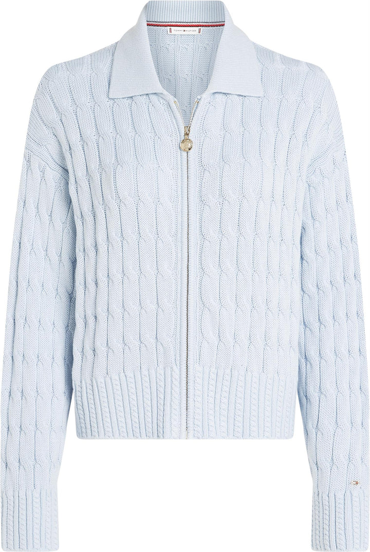 Soft Cable Boxy Cardigan