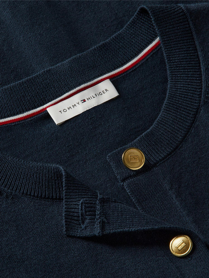 Jersey Fine C-Neck Cardigan