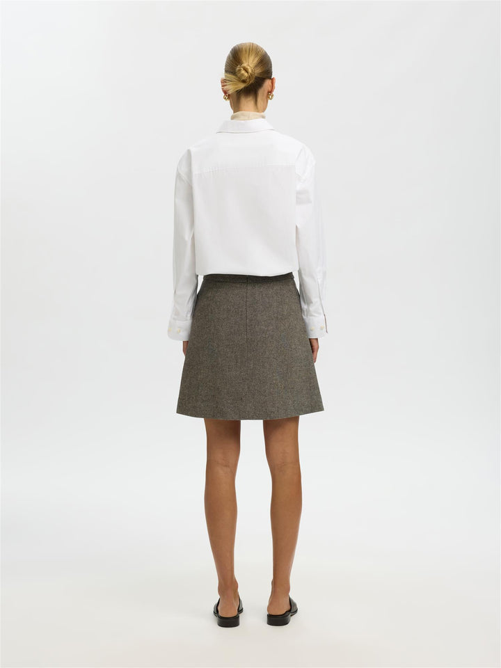 Slwreeda Wool Blend Short Skirt
