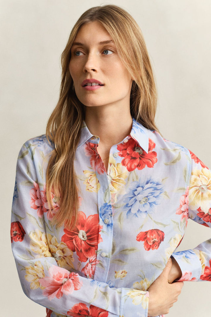 Floral Print Bluse