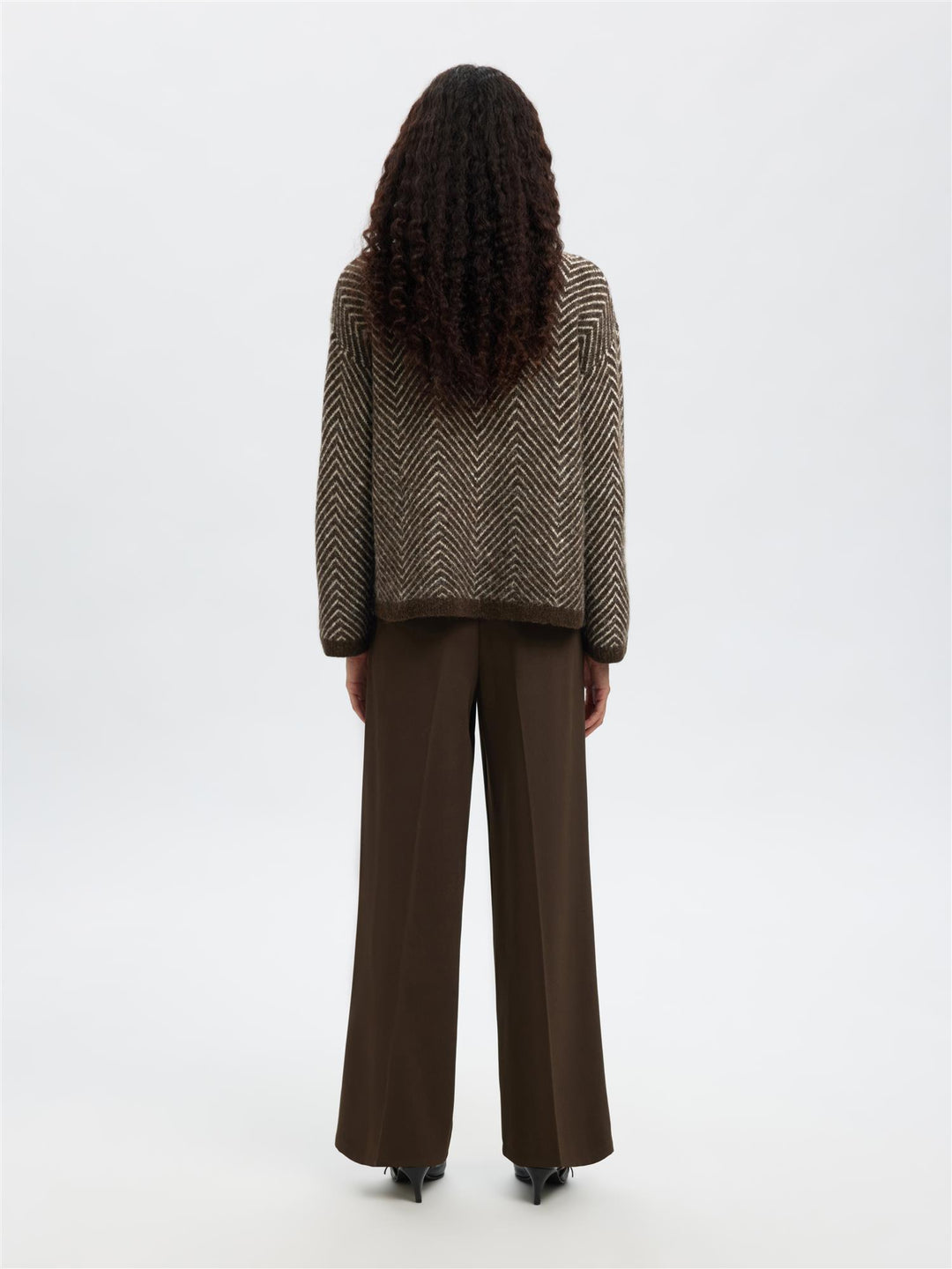 Slflulu Herrinbone Genser