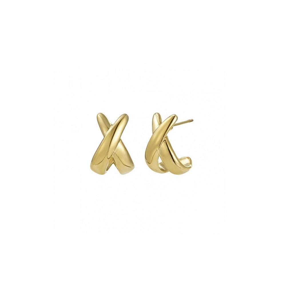 Cross Earrring Gold