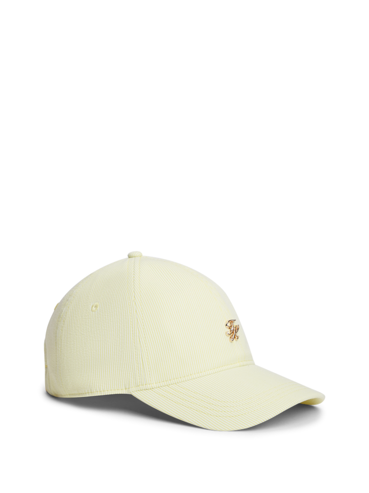 Th Script Striped Cap