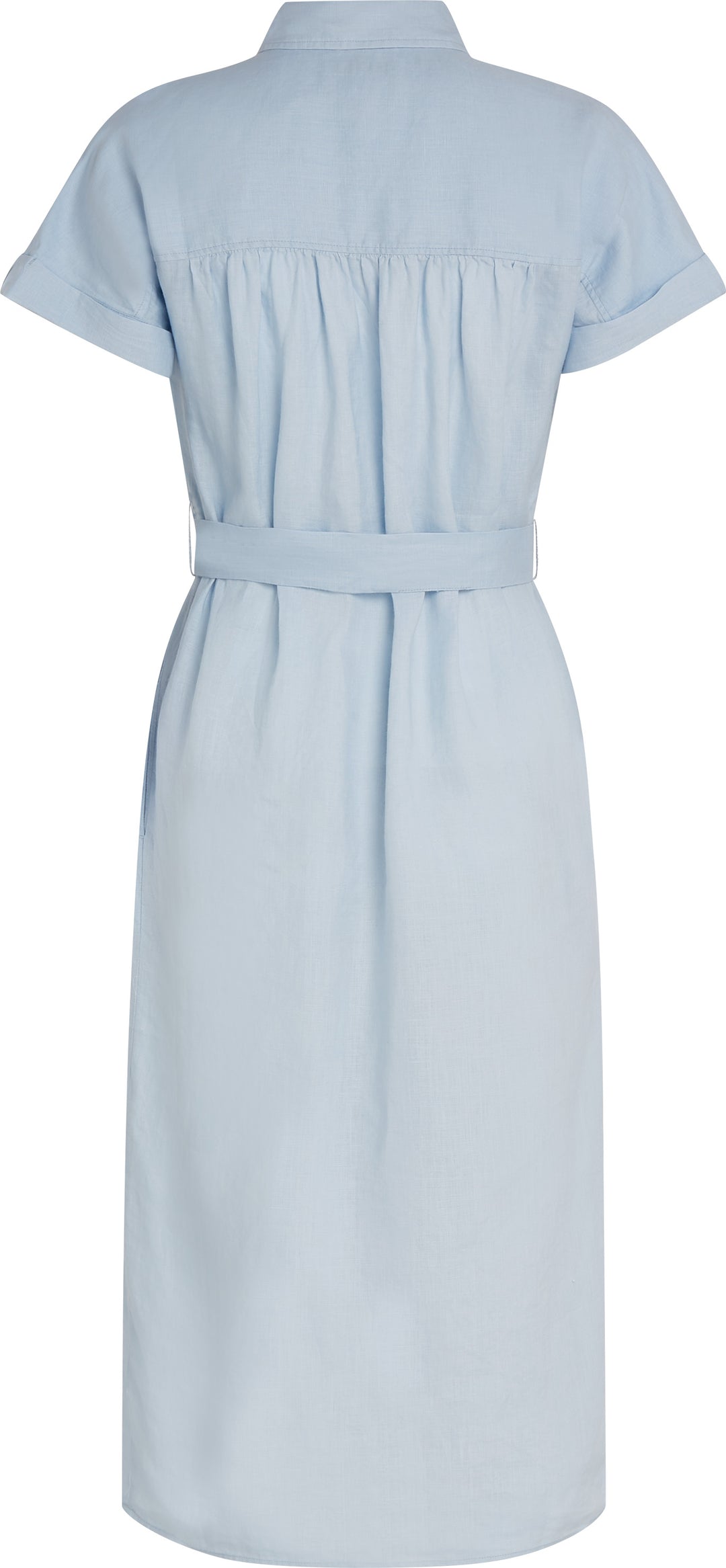 Ess Linen Ss Midi Kjole