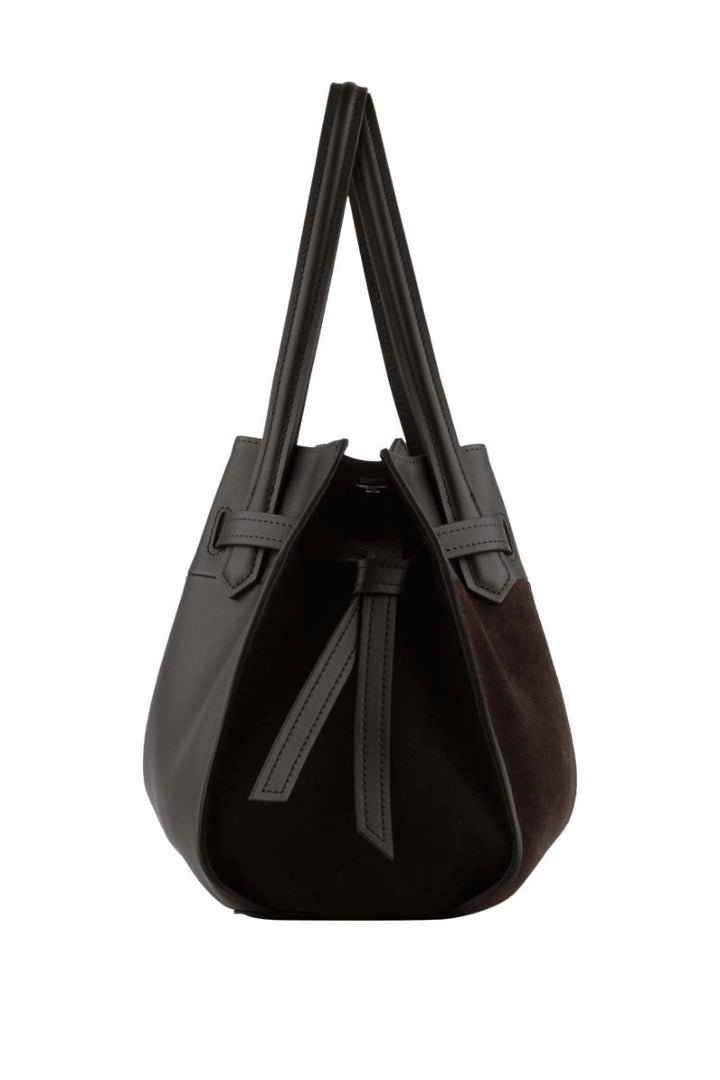 Suede Leather Large Size Satchel Bag