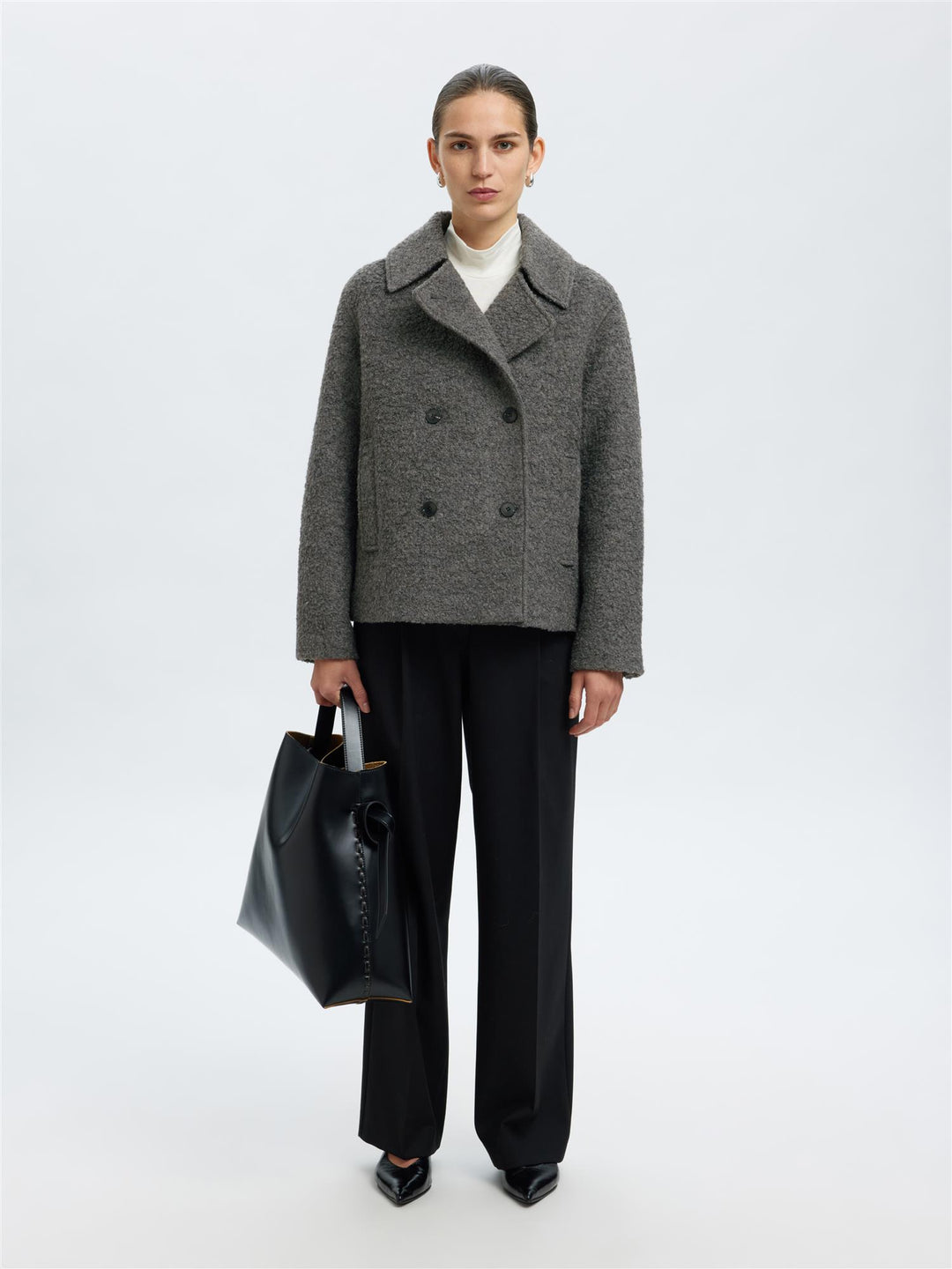 Slfalma Boucle Wool Blend Jakke