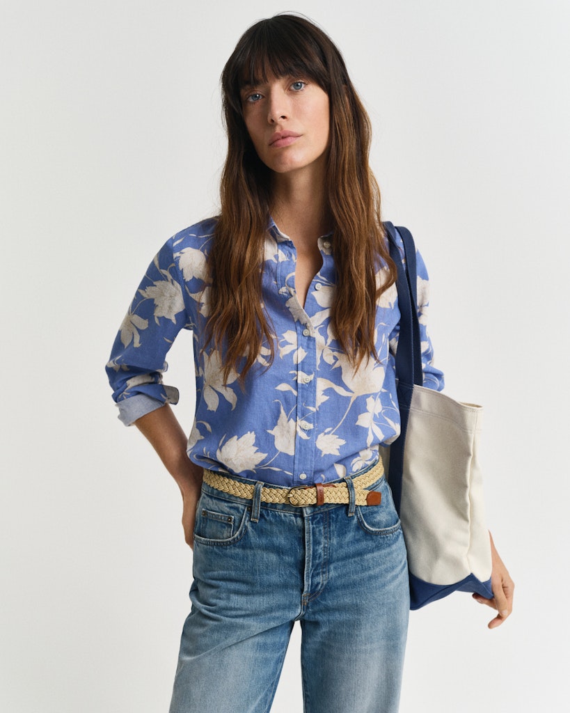 Floral Print Bluse
