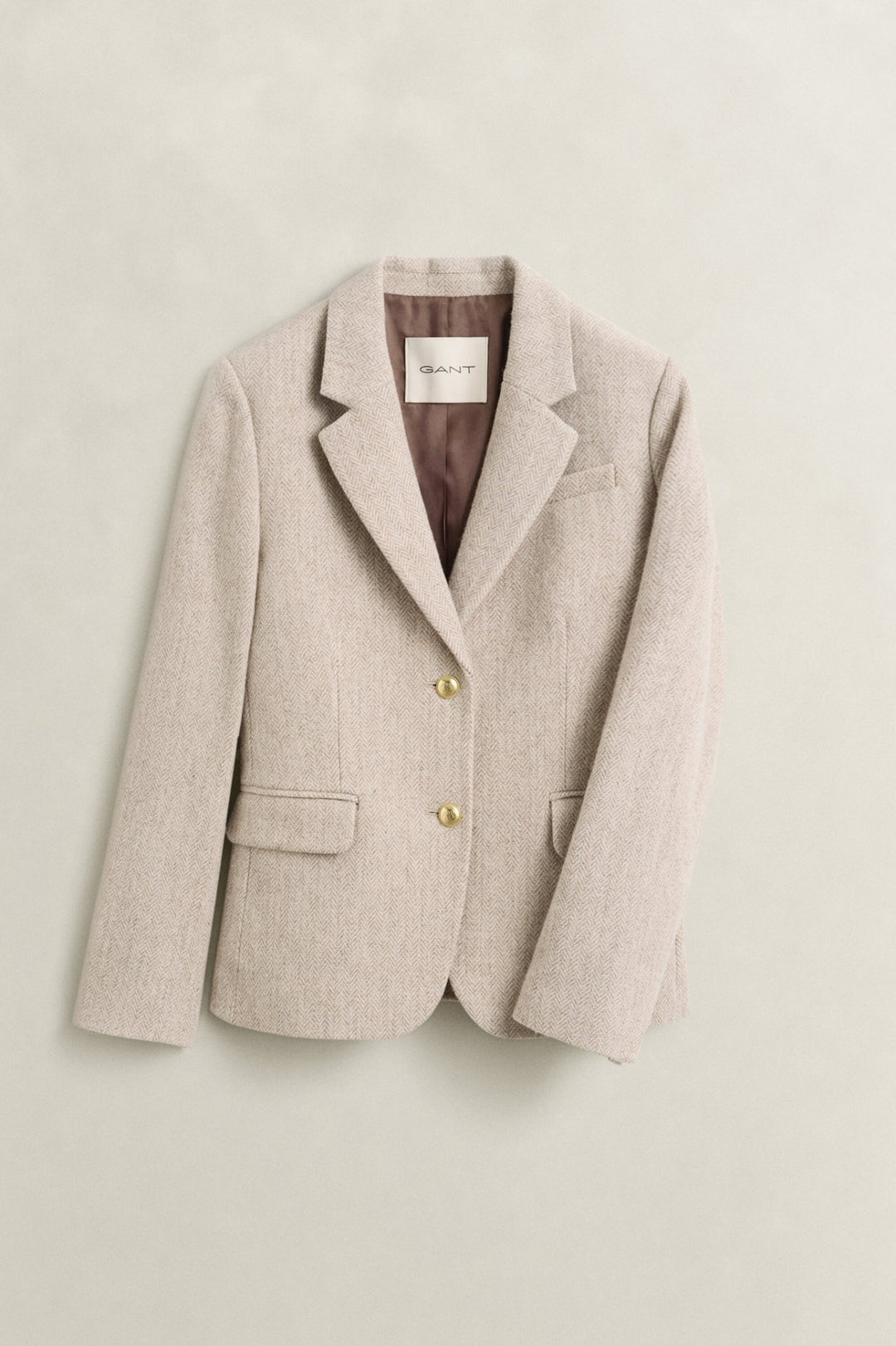 Slim Herringbone Blazer