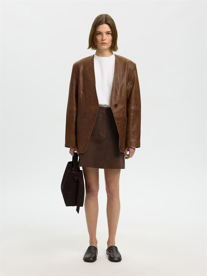 Slwkaya Suede Skjørt