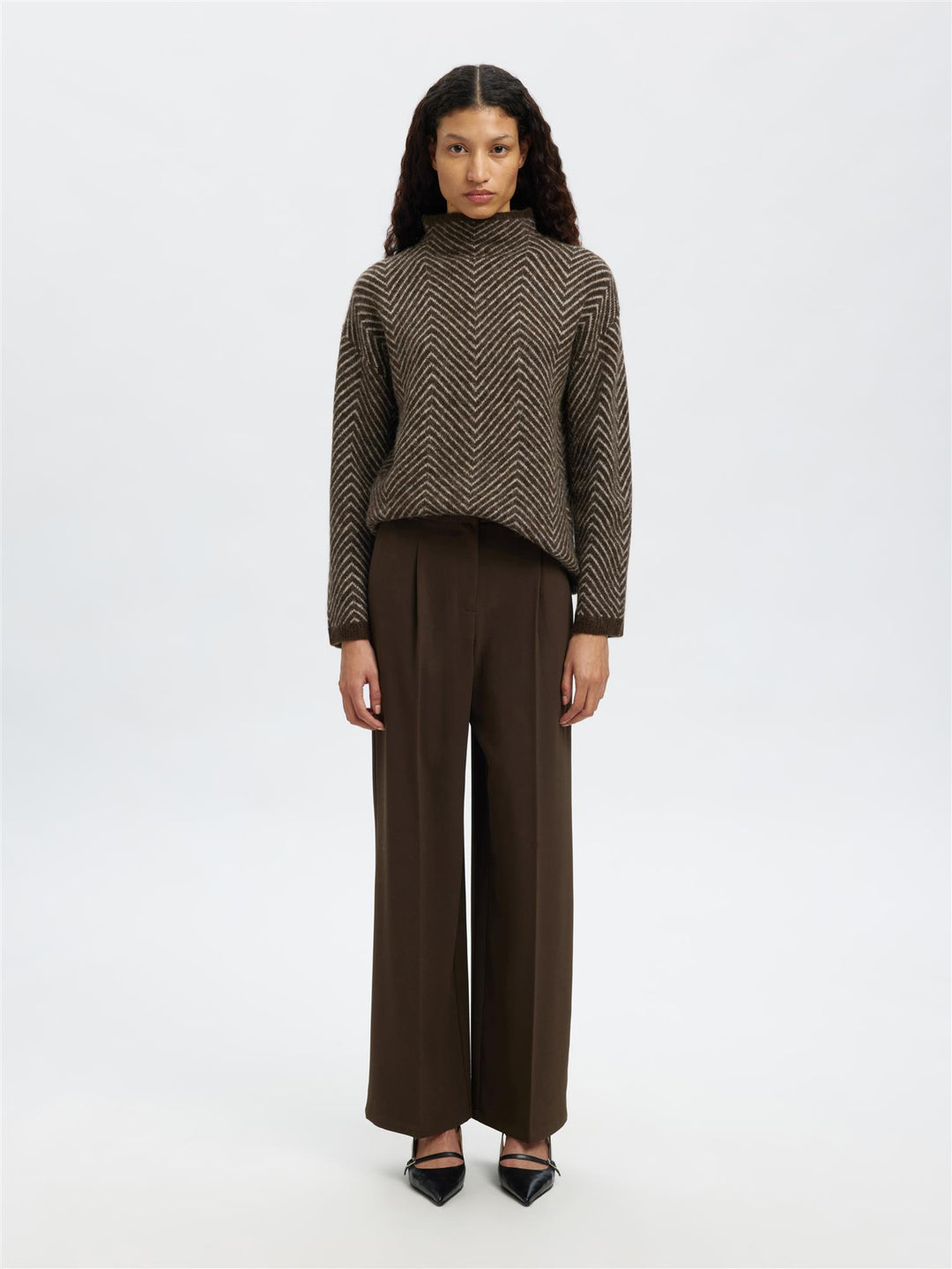 Slflulu Herrinbone Genser