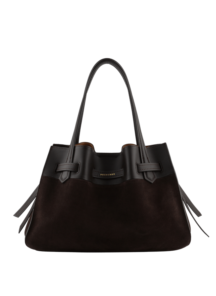 Suede Leather Large Size Satchel Bag