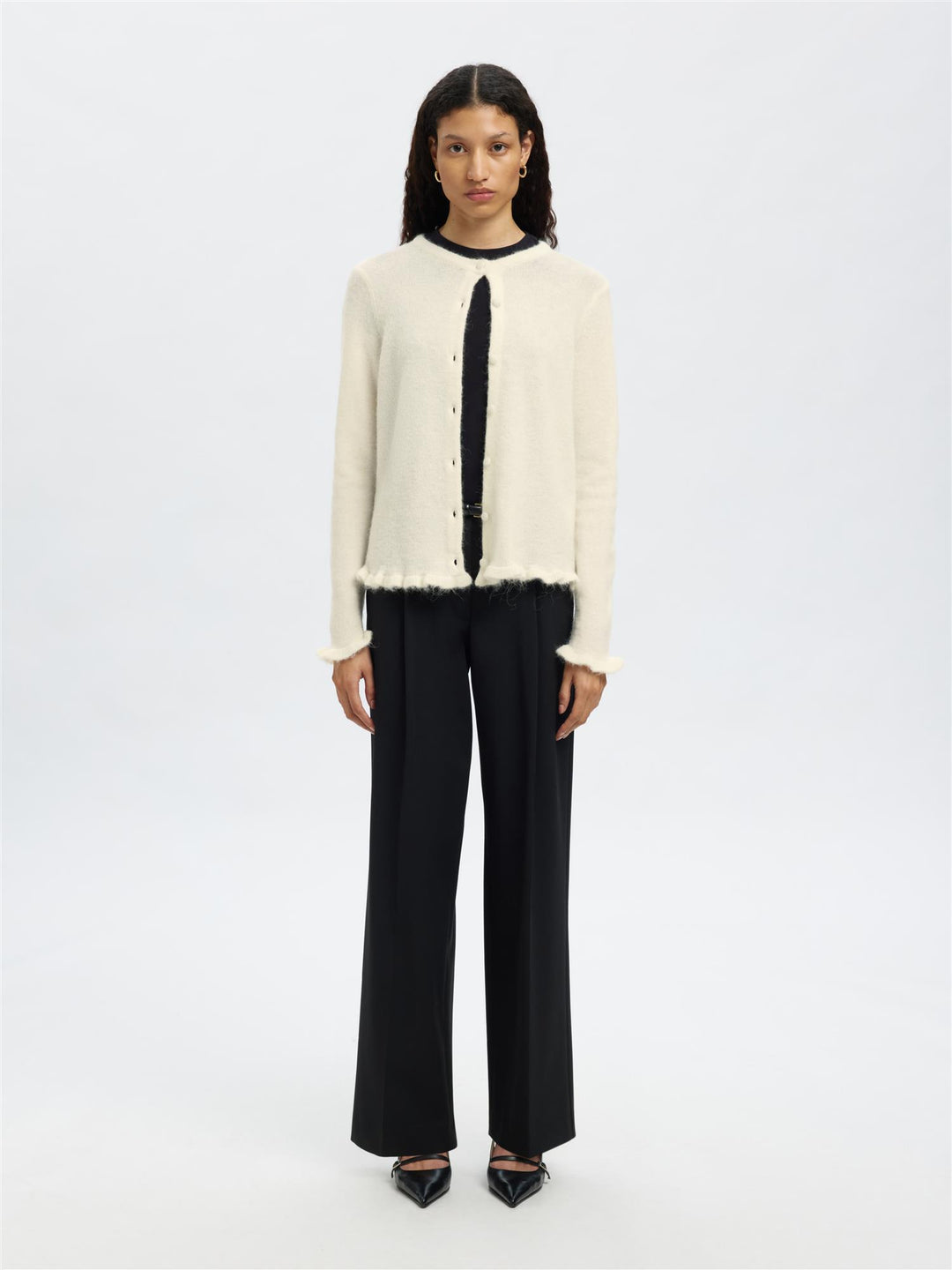 Slflulu Frill Cardigan