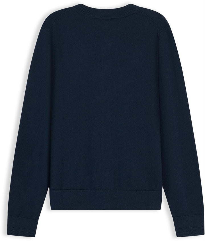 Jersey Fine C-Neck Cardigan