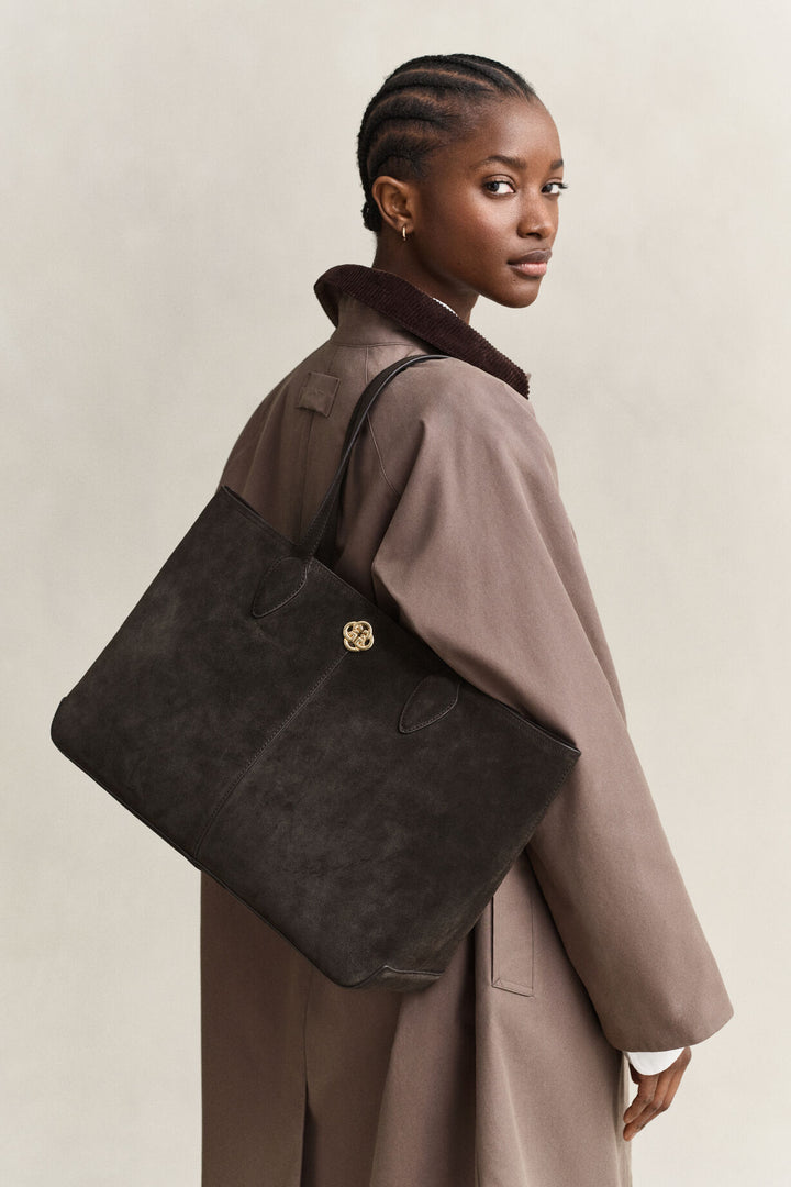 Suede Tote Bag