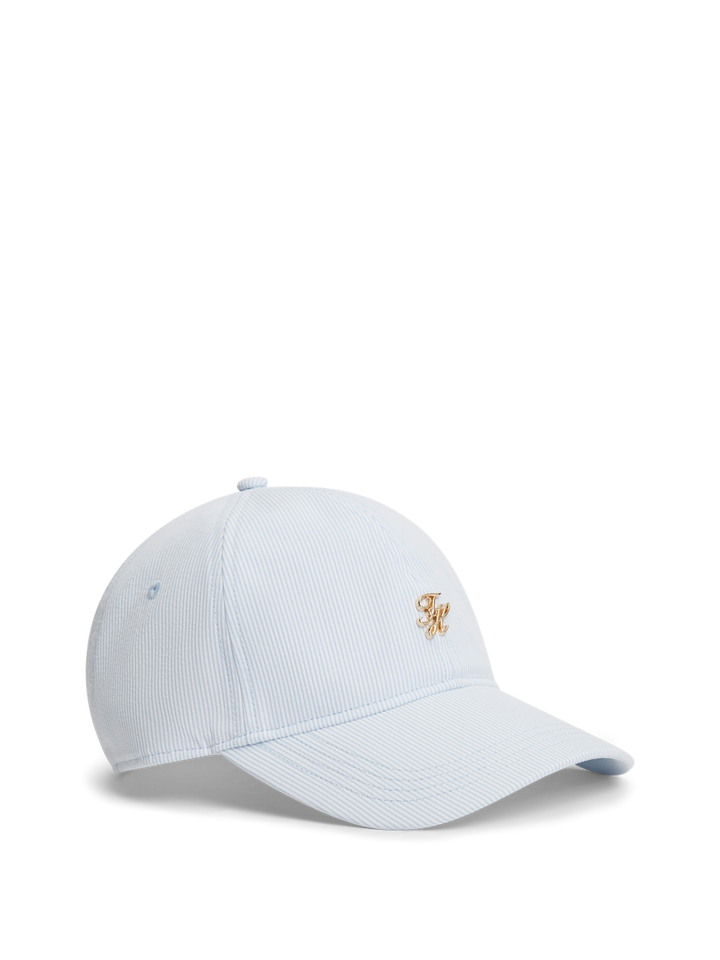 Th Script Striped Cap