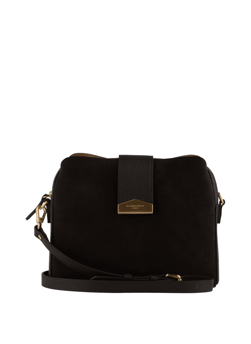 Cavalcade Suede Crossbody Medium Marron